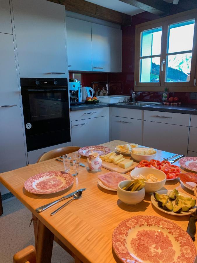 Szilvias Bergwiesenblick - Emmetten Ganze Etage - 4 Zimmer Apartment ภายนอก รูปภาพ